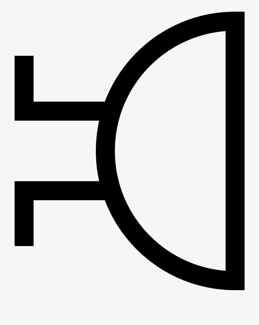 Buzzer Schematic Symbol, Transparent Clipart