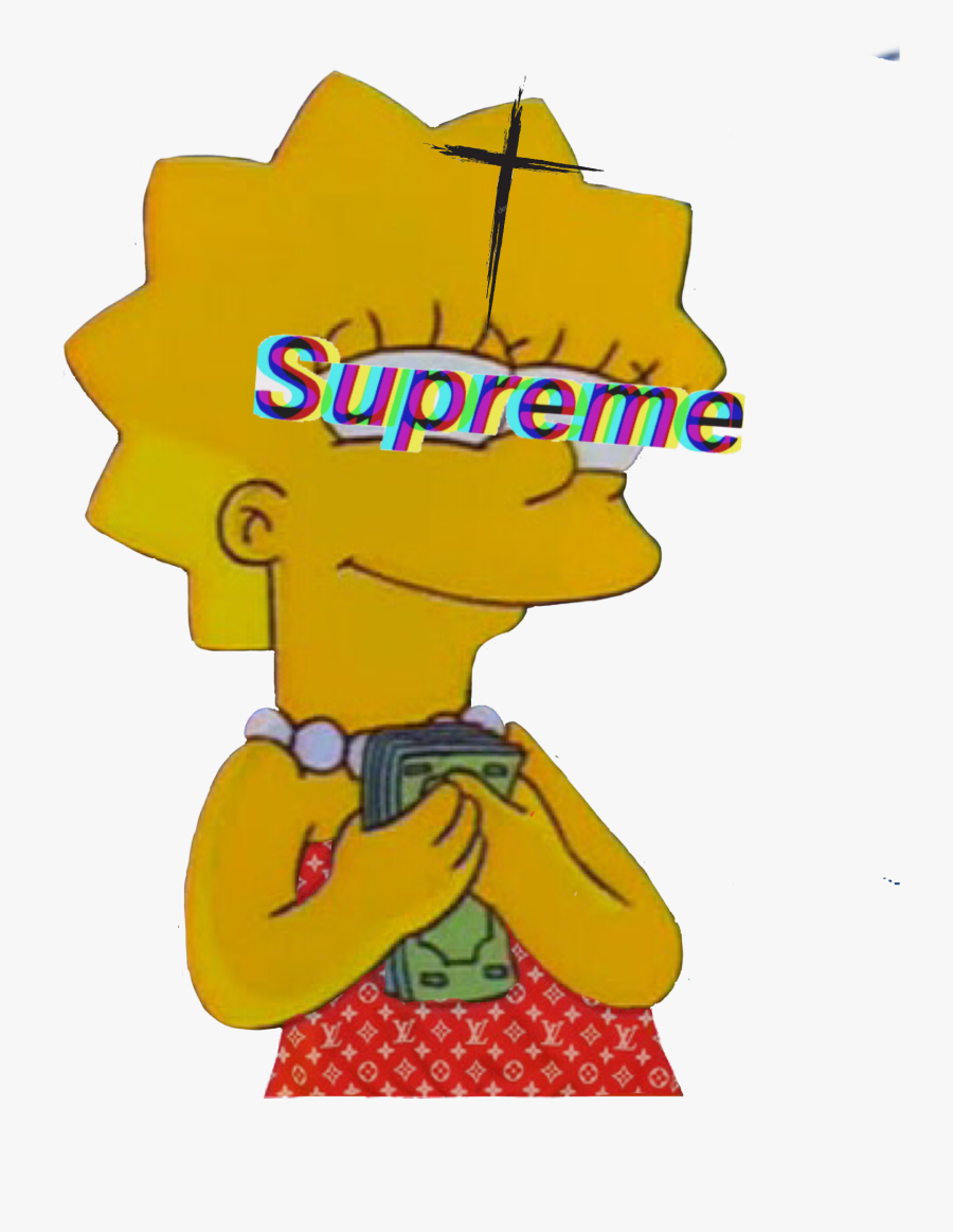 Simpsons Aesthetic Edits Pictures And Ideas On Carver - Lisa Simpson With Money, Transparent Clipart