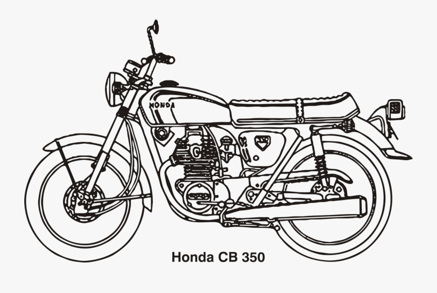 Honda Cb 350, Transparent Clipart