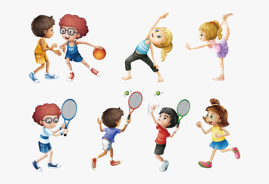 Sport Royalty Free Exercise - Difference Exercise Makes For Children, Transparent Clipart