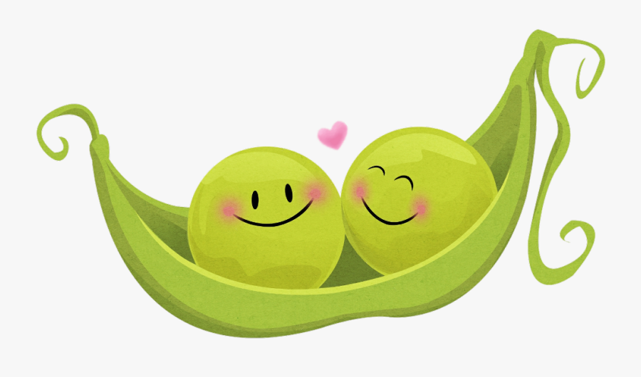Two Peas In A Pod Cartoon, Transparent Clipart