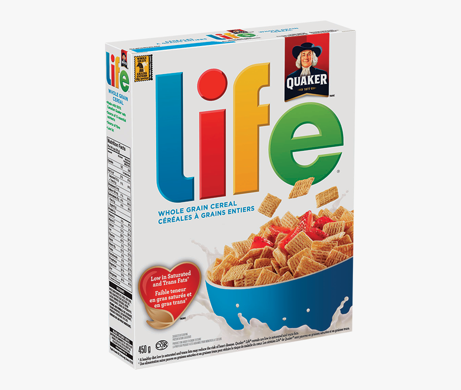 Clipart Free Library Cereal Transparent Life - Quaker Oats Life Cereal, Transparent Clipart
