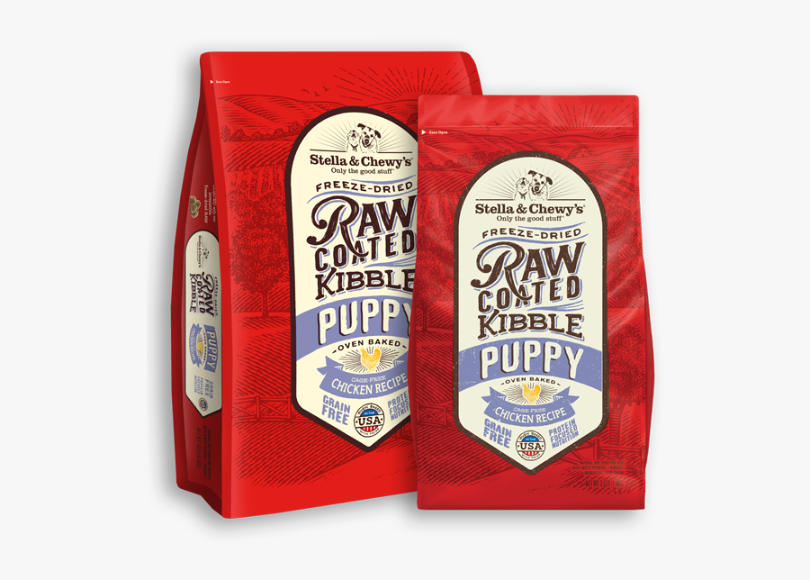 Raw Coated Kibble For Puppies - Stella And Chewys Kibble, Transparent Clipart