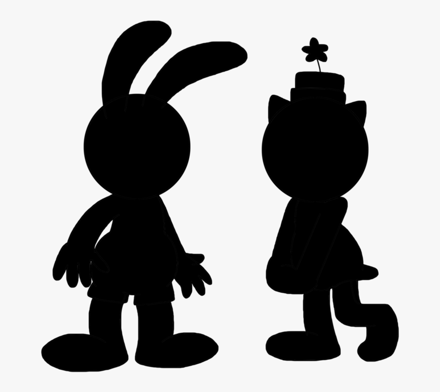 Oswald And Ortensia Sillhouette, Transparent Clipart
