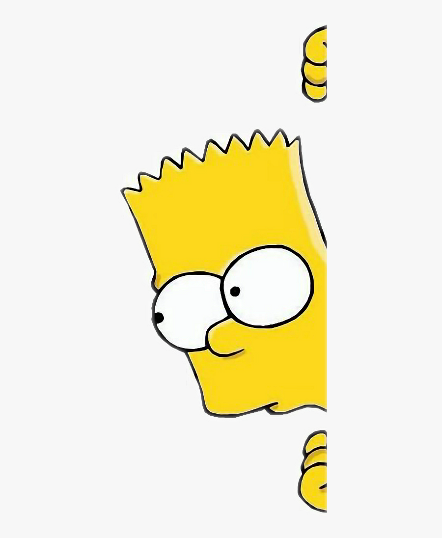 #sticker #cutout #bart #simpsons #picsart #yellow #freetoedit - Bart Simpson Head Sticker, Transparent Clipart