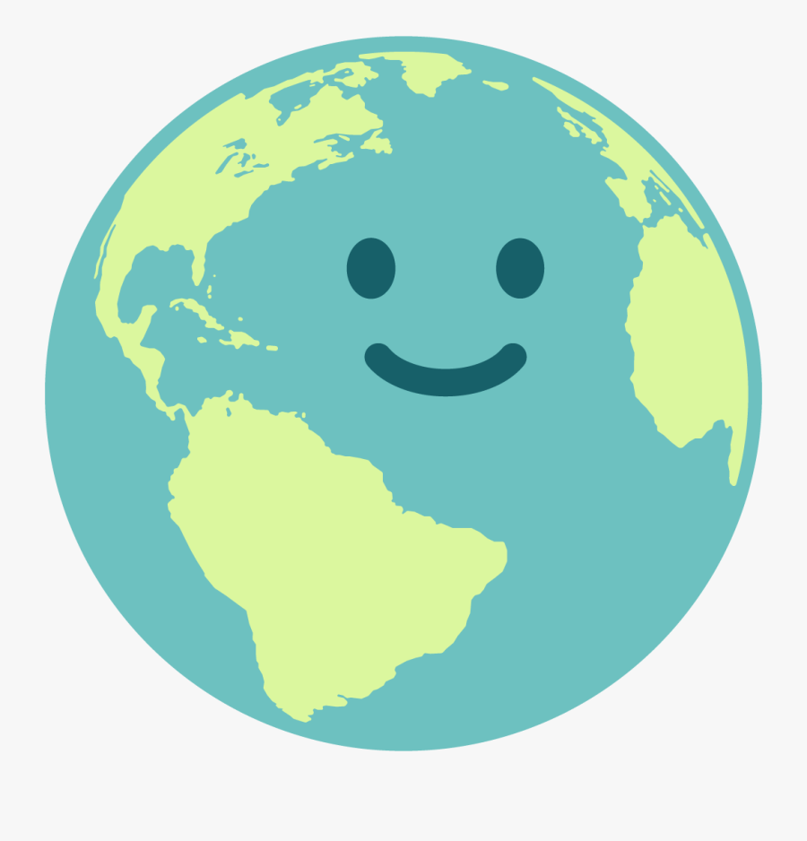 Happy Earth Illustration Png, Transparent Clipart