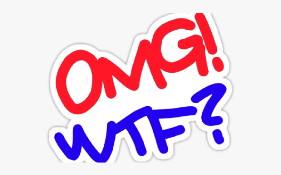 Wtf Cliparts - Sticker, Transparent Clipart