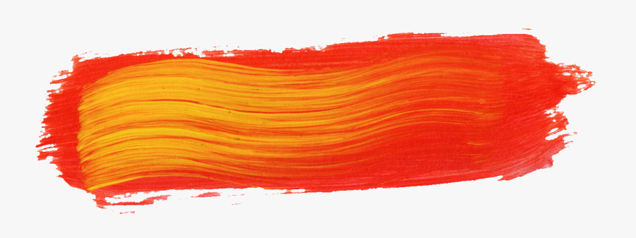 Paint Smear Png - Orange Paint Brush Png, Transparent Clipart