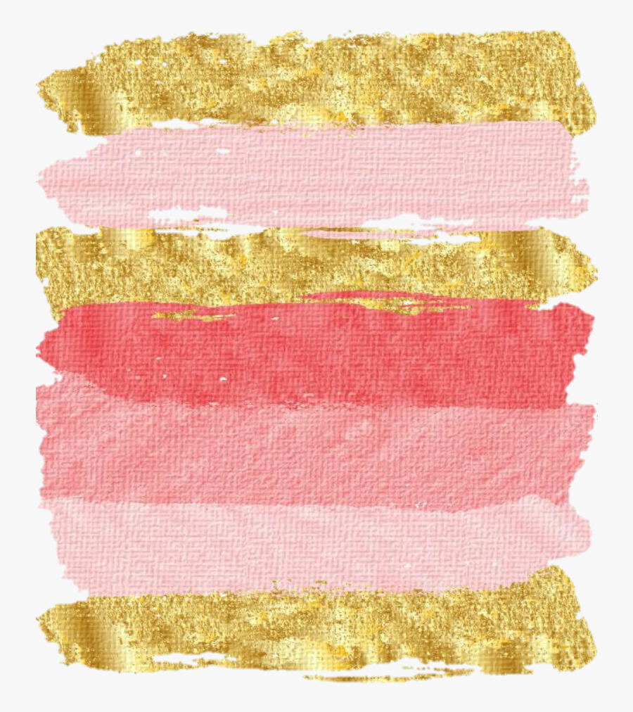 #rosegold #smear #smudge #painting #paint #lipstick - Pink And Gold Iphone Background, Transparent Clipart