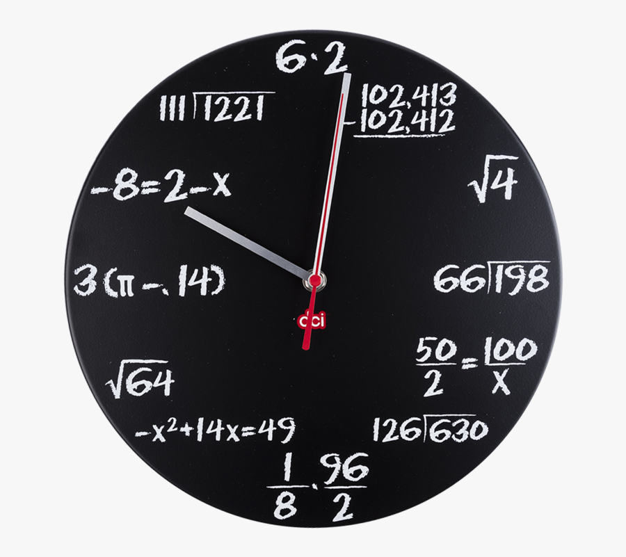 Pop Quiz Clock - Cool Math Clock, Transparent Clipart