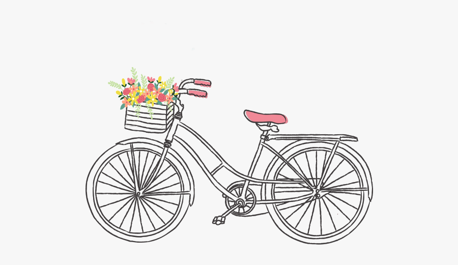 Cute Bicycle Clipart, Transparent Clipart