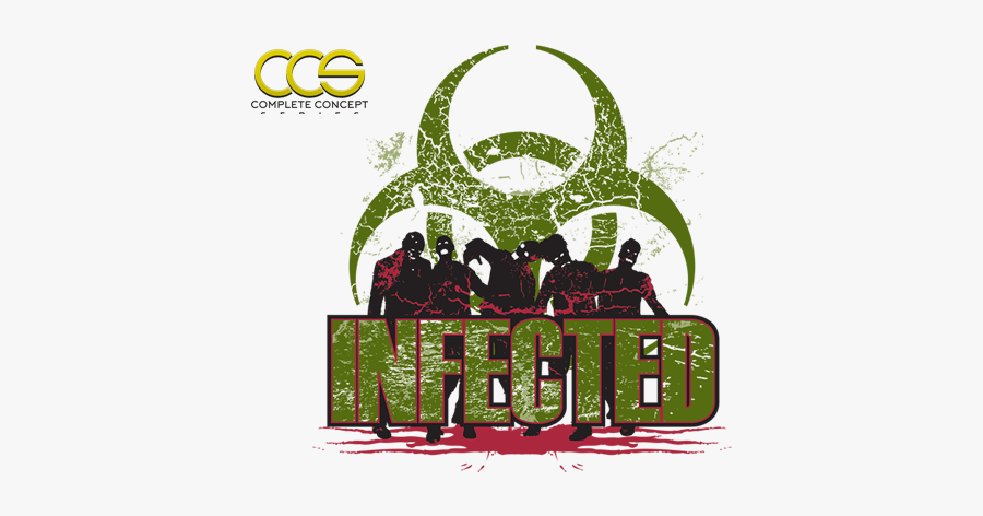 Infected Branding Ccs - Graphic Design, Transparent Clipart