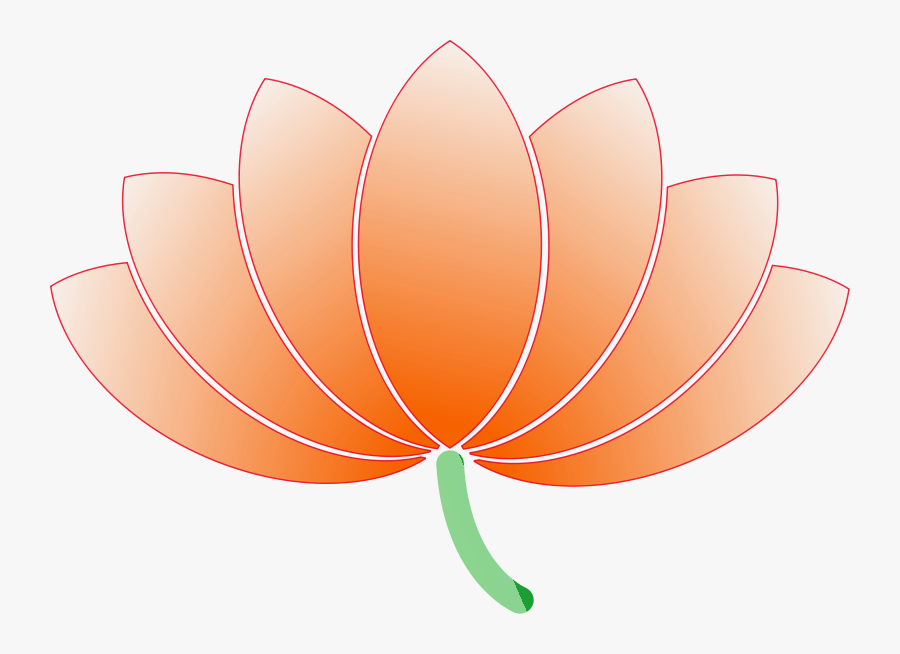 Free Lotus Flower Clip Art - Art Simple Clipart Lotus Flowers, Transparent Clipart