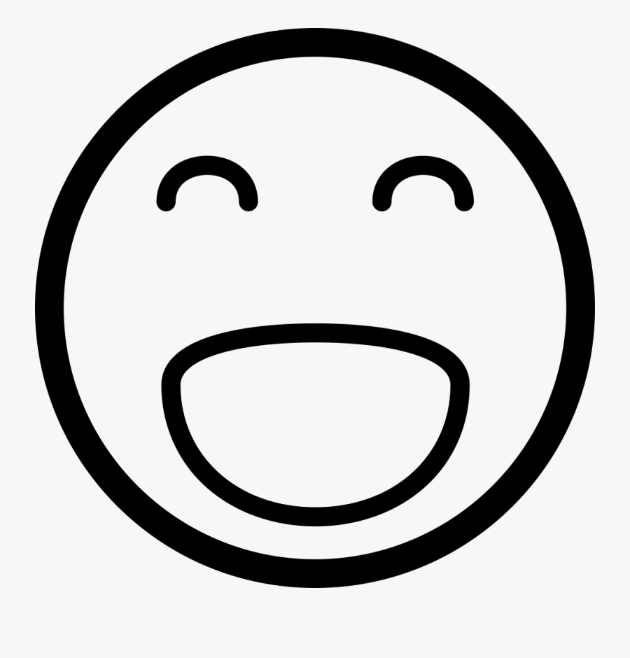 Surprised Emoji Clipart Black And White , Png Download - Happiness Icon, Transparent Clipart