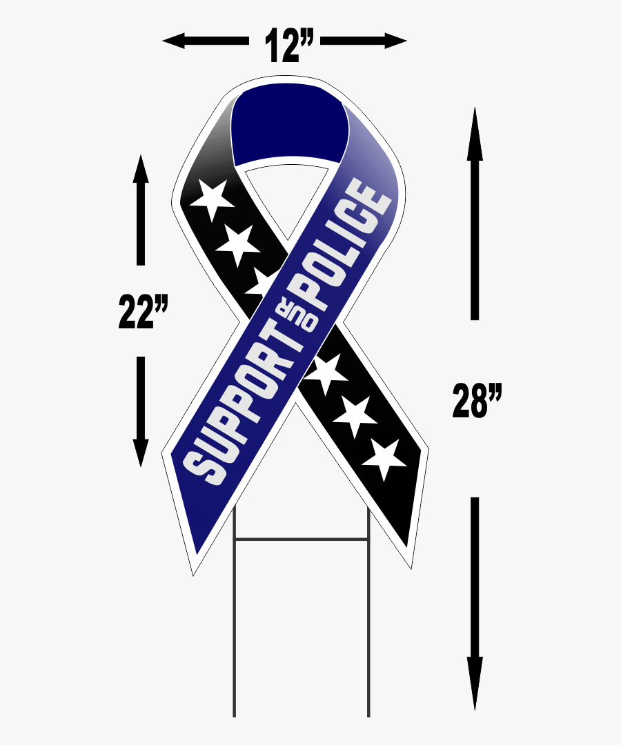 Support Our Police Large - Flag, Transparent Clipart