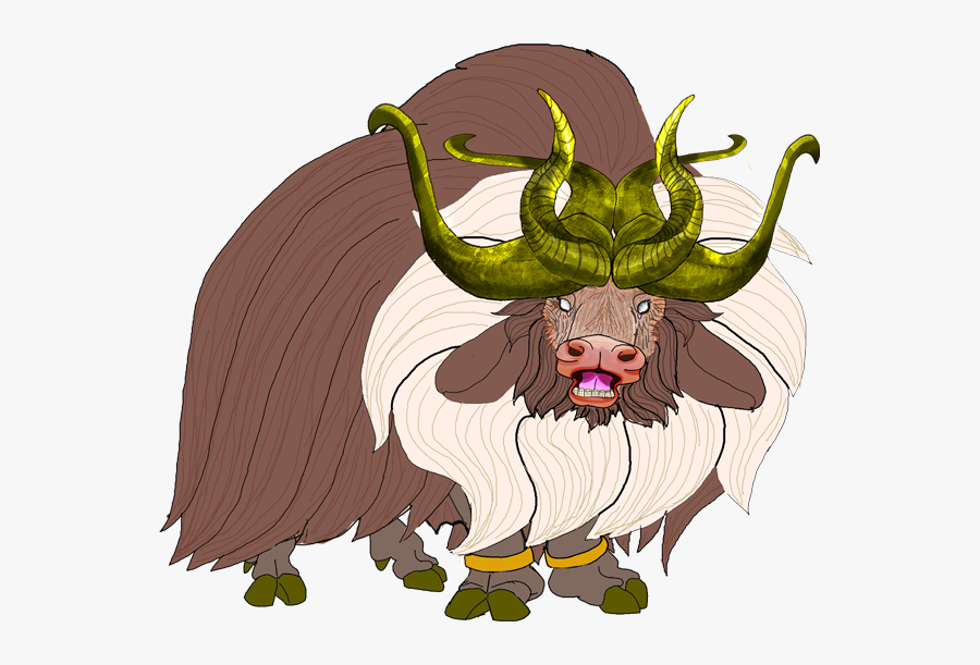 Musk Ox Monster Thing By Kirinworks - Musk Ox Monster, Transparent Clipart