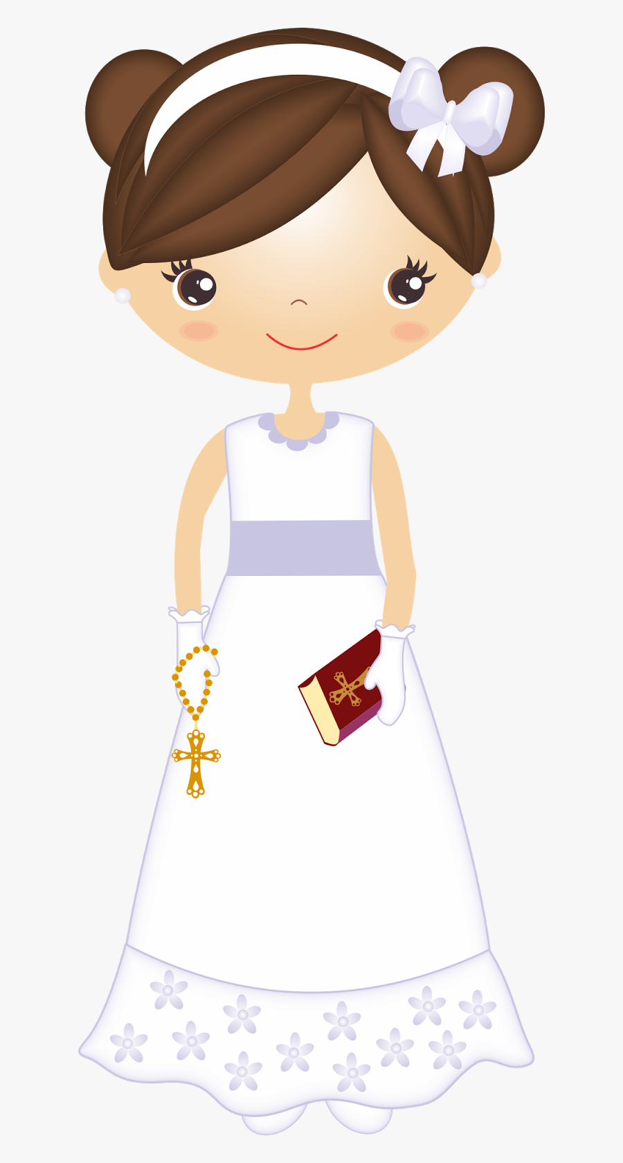 Girl Communion Png, Transparent Clipart