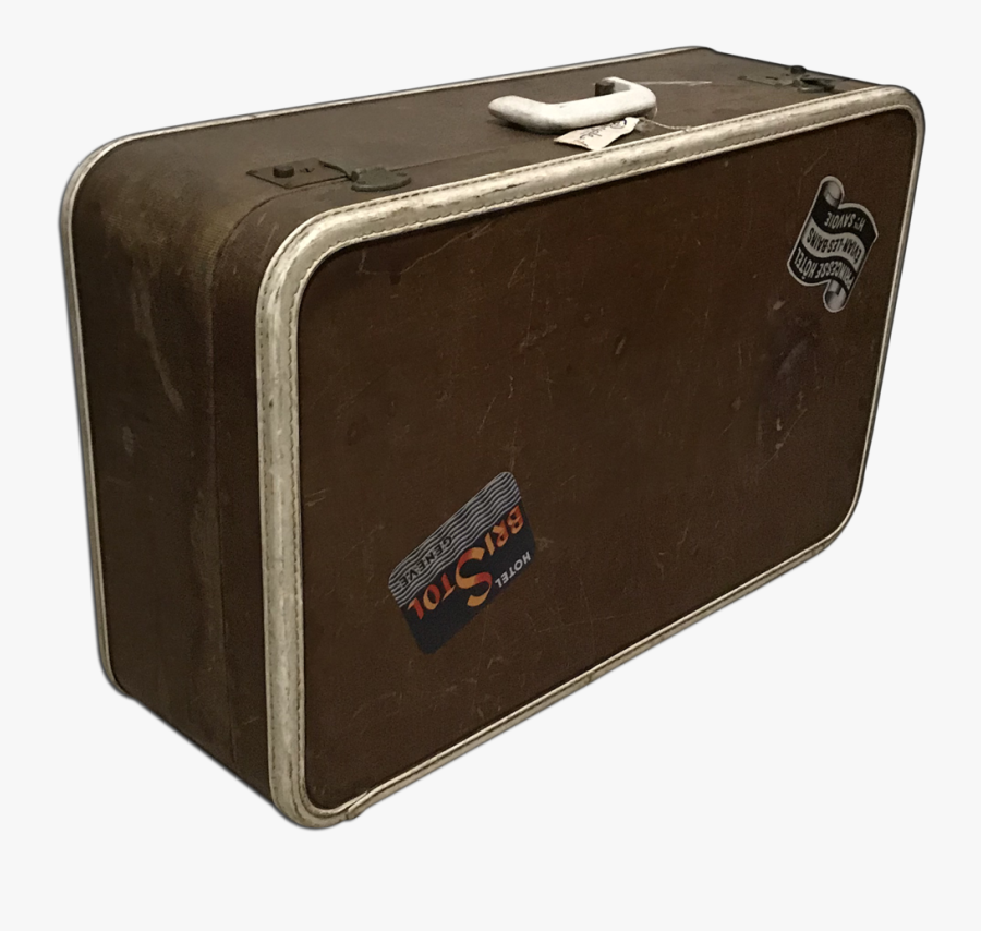 Dark Brown Vintage Travel Suitcase - Briefcase, Transparent Clipart