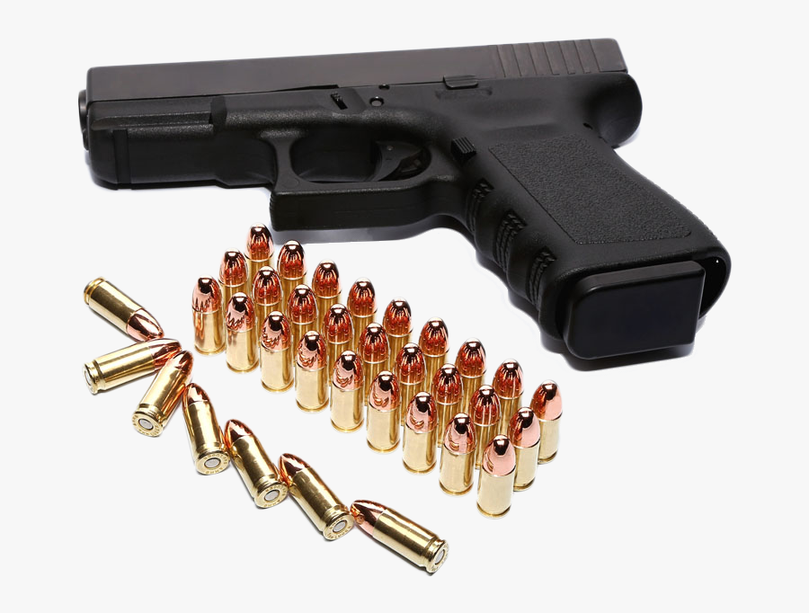 Transparent Ammunition Clipart - Gun And Bullet Png, Transparent Clipart