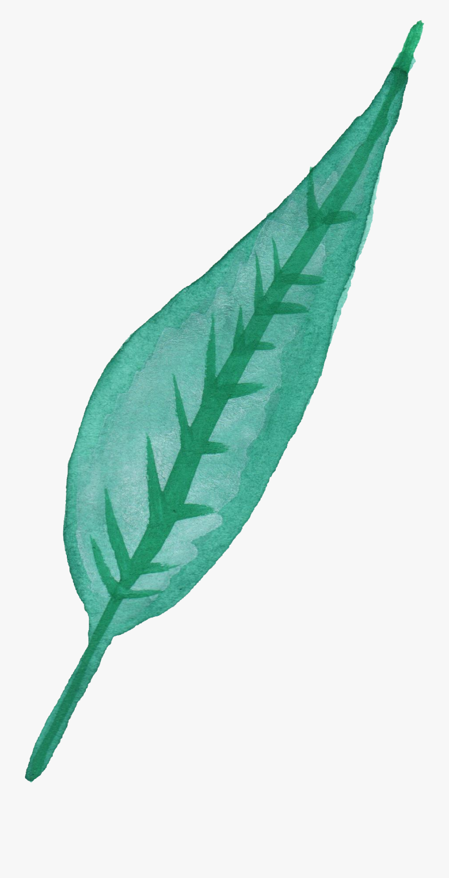 Blue Leaves Watercolor Transparent, Transparent Clipart
