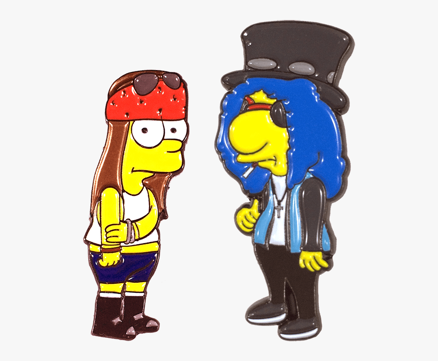 Simpsons Guns And Roses, Transparent Clipart