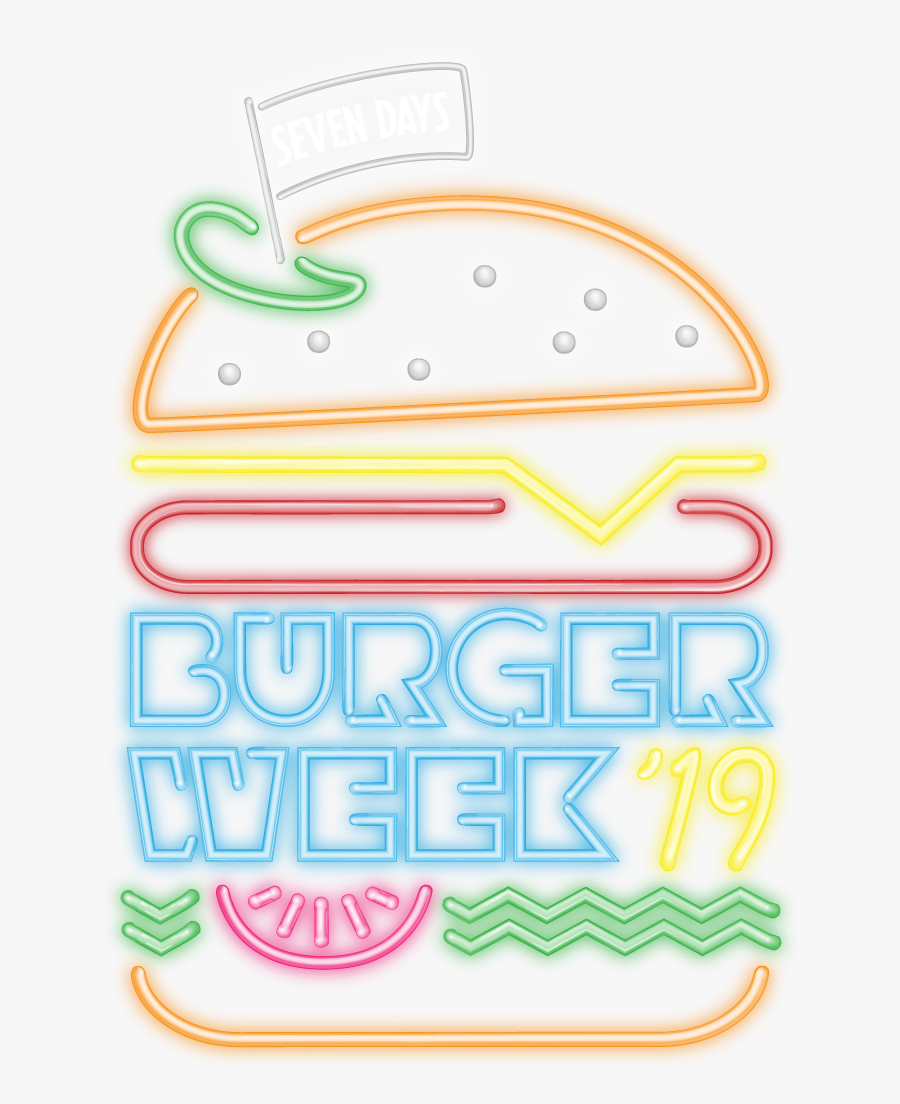 Seven Days Burger Week 2019, Transparent Clipart