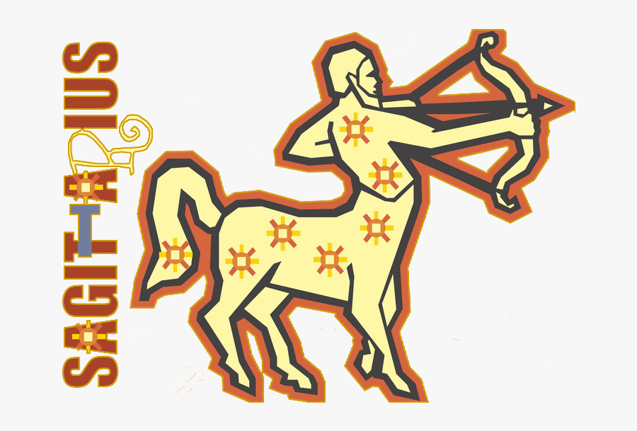 Sagittarius Clipart Star Sign - Sagittarius, Transparent Clipart