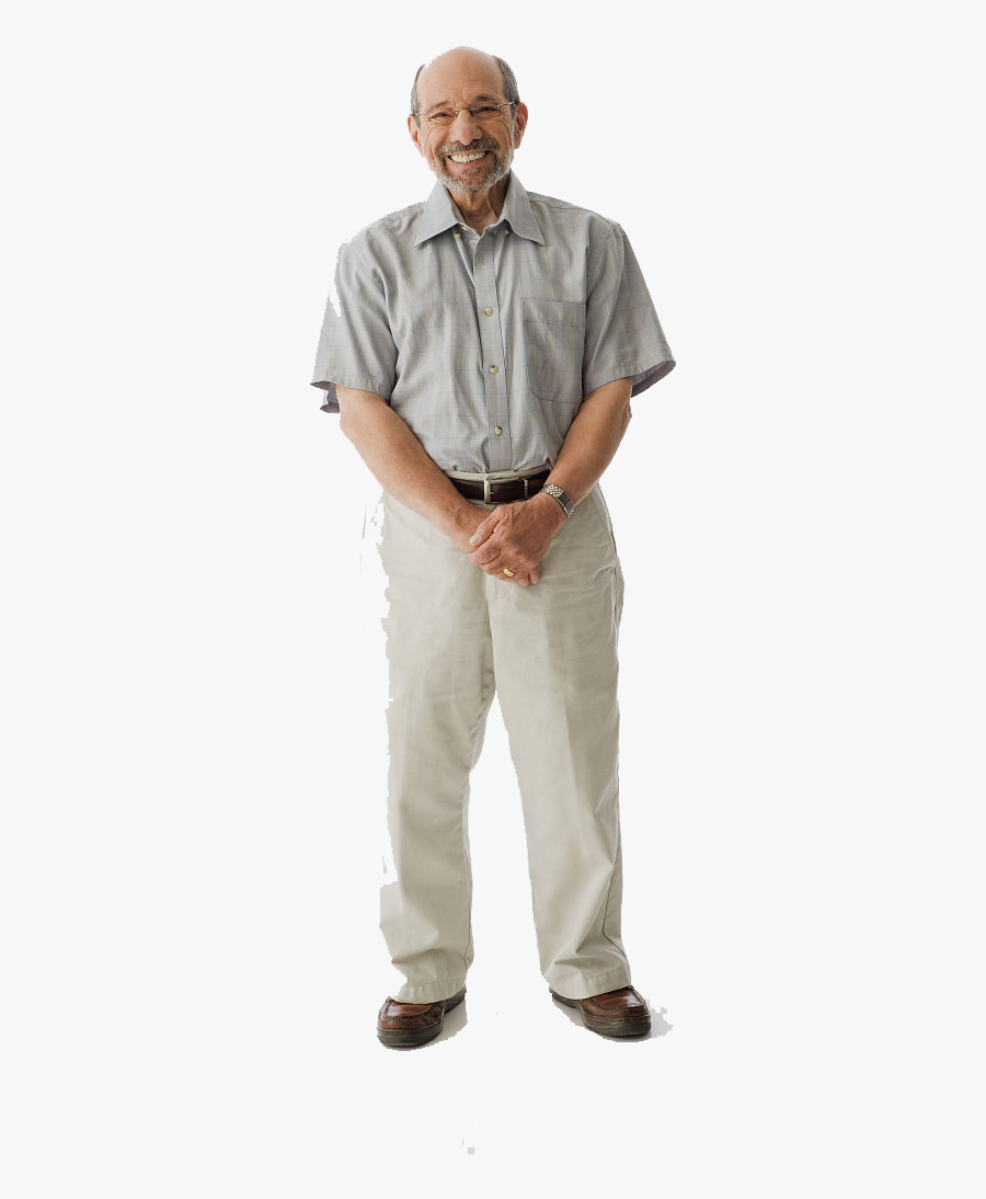 Person Png Standing - Old Man Transparent Background, Transparent Clipart