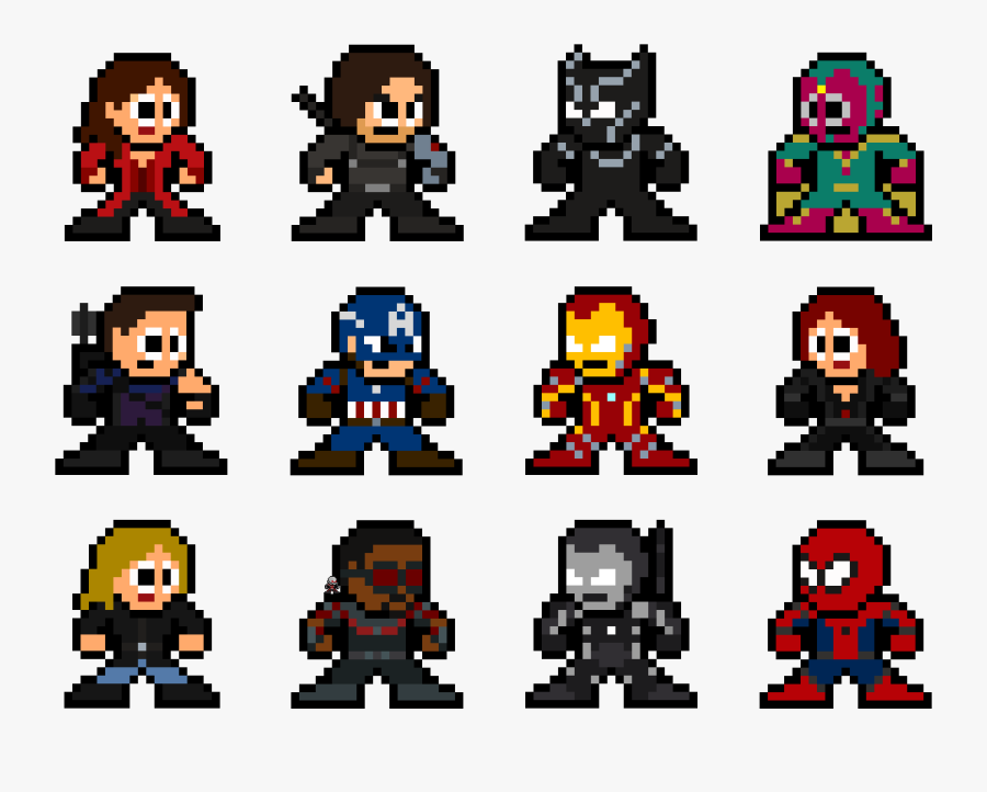 Bit Pixelated Pop - Civil War 8 Bit , Free Transparent Clipart - ClipartKey