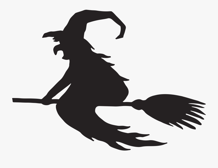 Halloween Png Witch - Witch Silhouette Clipart, Transparent Clipart