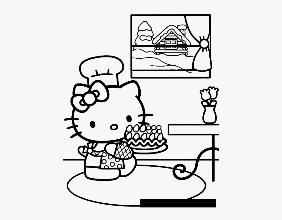 hello kitty birthday cake coloring hello kitty coloring pages with