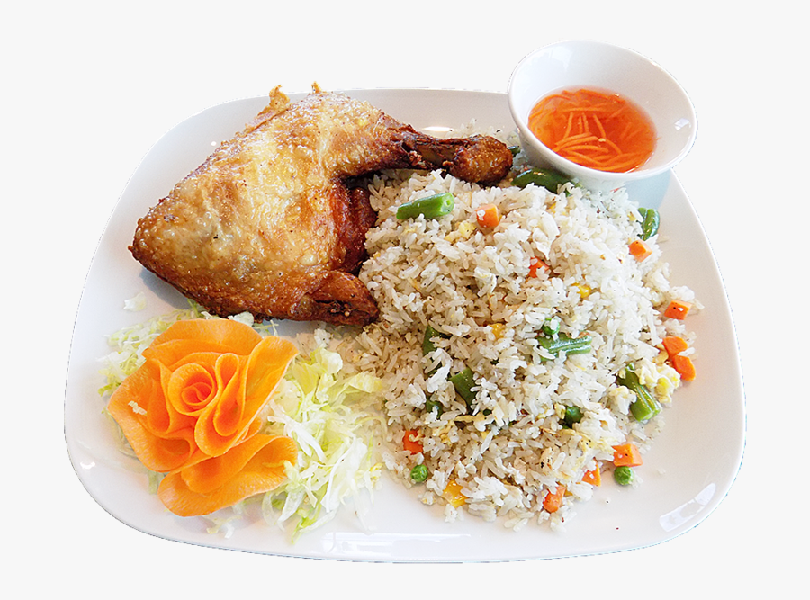 Thai Cuisine Hainanese Chicke - Fried Rice And Chicken Png, Transparent Clipart