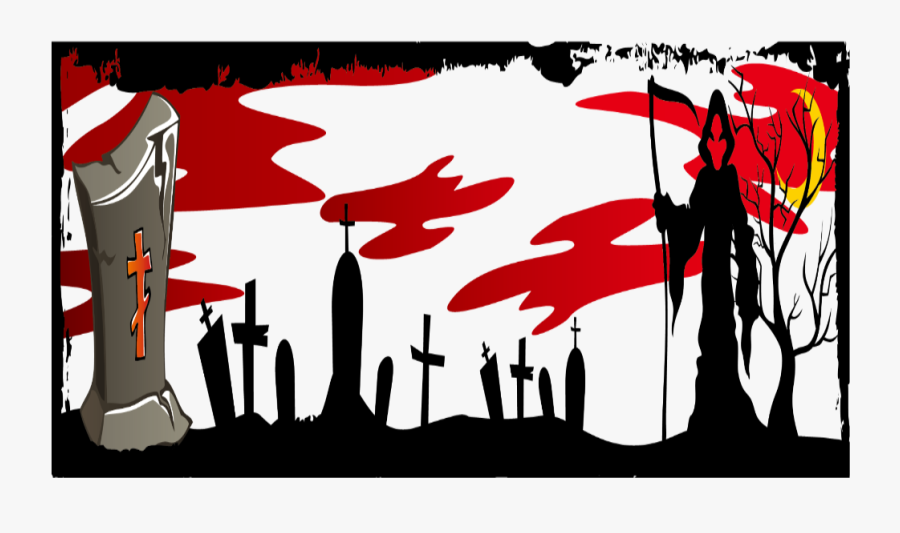 #mq #black #red #graveyard #halloween - Illustration, Transparent Clipart