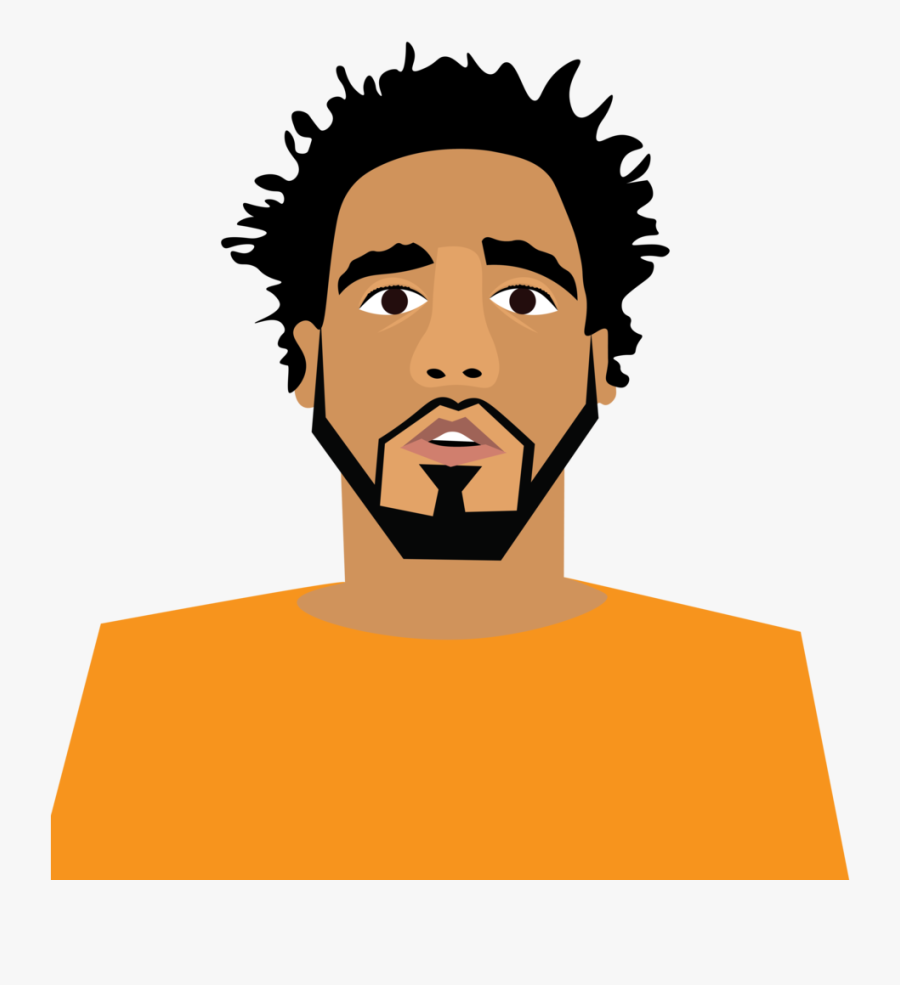 Expression,clip Art,pleased,afro,art - J Cole Clip Art, Transparent Clipart