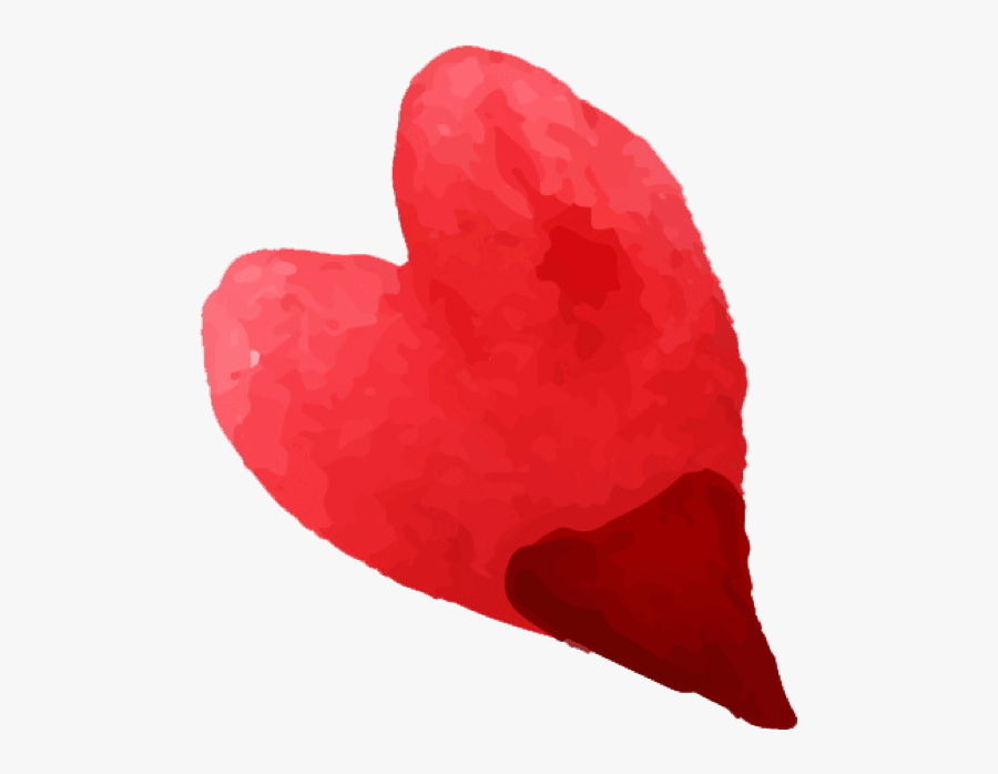 Transparent Watercolor Heart Clipart - Heart, Transparent Clipart