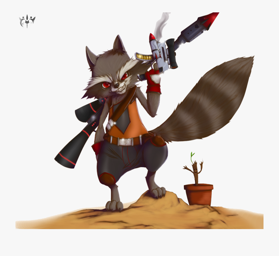 Download Rocket Raccoon Transparent Png - Rocket Raccoon Transparent Comics, Transparent Clipart