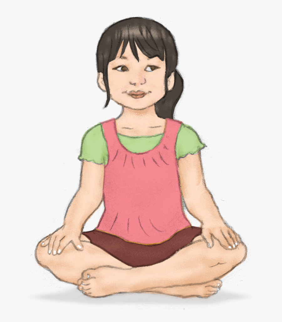 Transparent Yoga Pose Png - Easy Pose Yoga Kids, Transparent Clipart