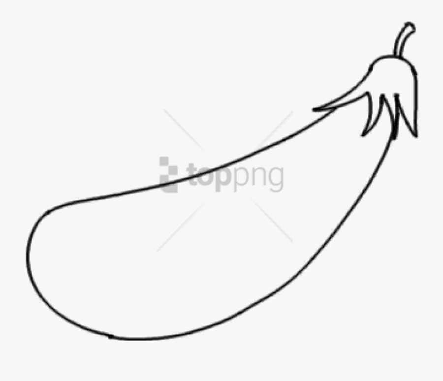 Free Png Brinjal Picture For Drawing Png Image With - Brinjal Black & White, Transparent Clipart