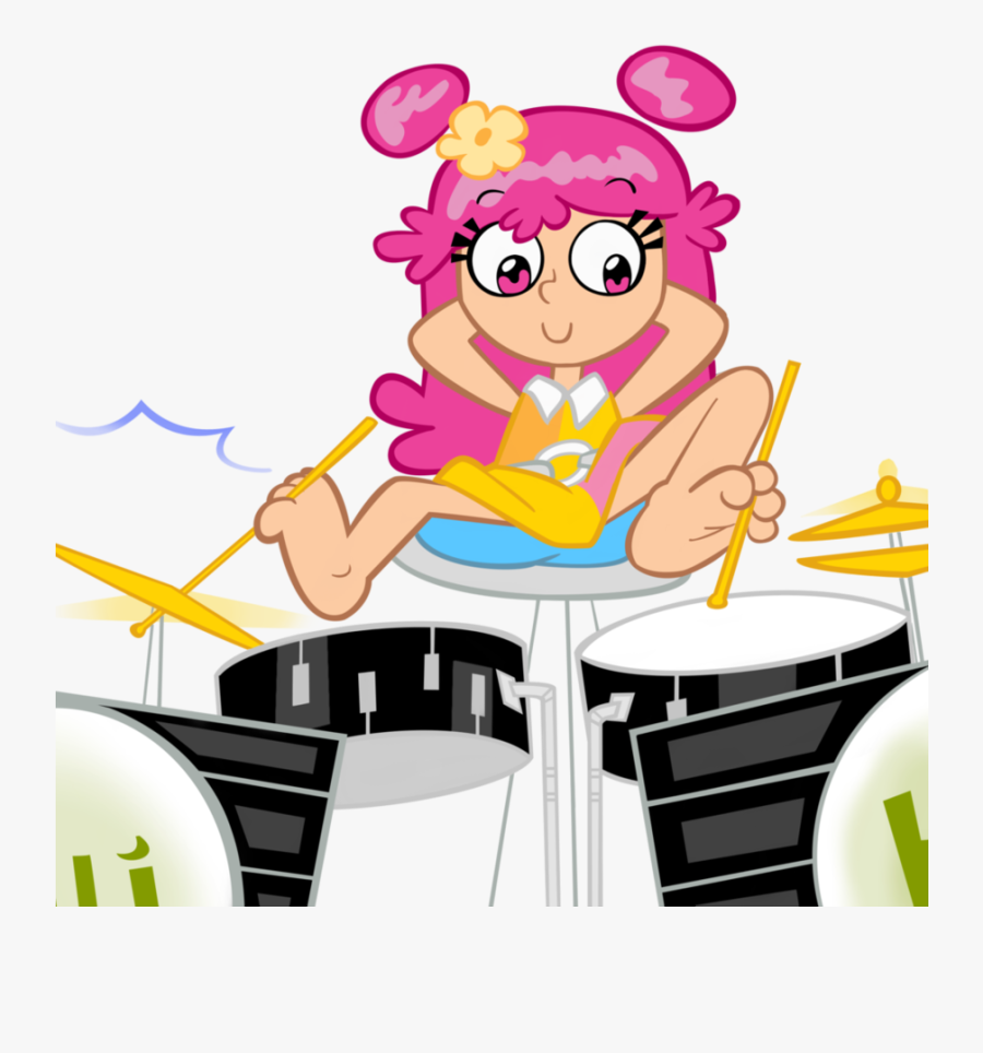 Ami Playing The Drums With Her Feet By Waffengrunt-d9qevon - Deviantart Hi Hi Puffy Amiyumi Ami, Transparent Clipart