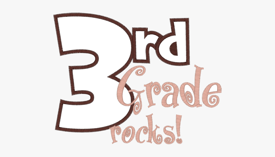 3rd Grade Clip Art - Grade Rocks, Transparent Clipart