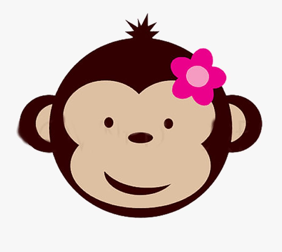 Divertido Kit De Monitas Para Imprimir Gratis - Cartoon Girl Monkey Face, Transparent Clipart