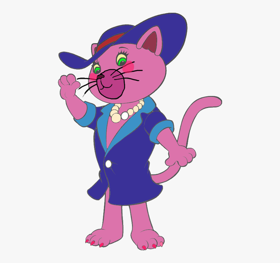 Miss Pink Cat Cartoon Free Transparent Clipart Clipartkey