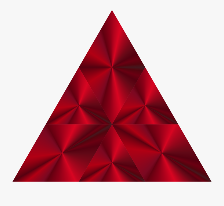 Triangle,red,line Art - Triangle, Transparent Clipart
