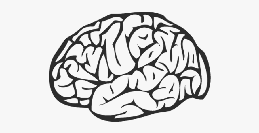 Brain Png Black - Brain Black And White Png, Transparent Clipart