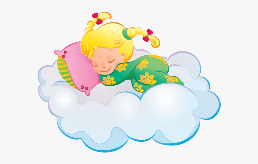 Asleep Girl ⇄ - Cartoon, Transparent Clipart