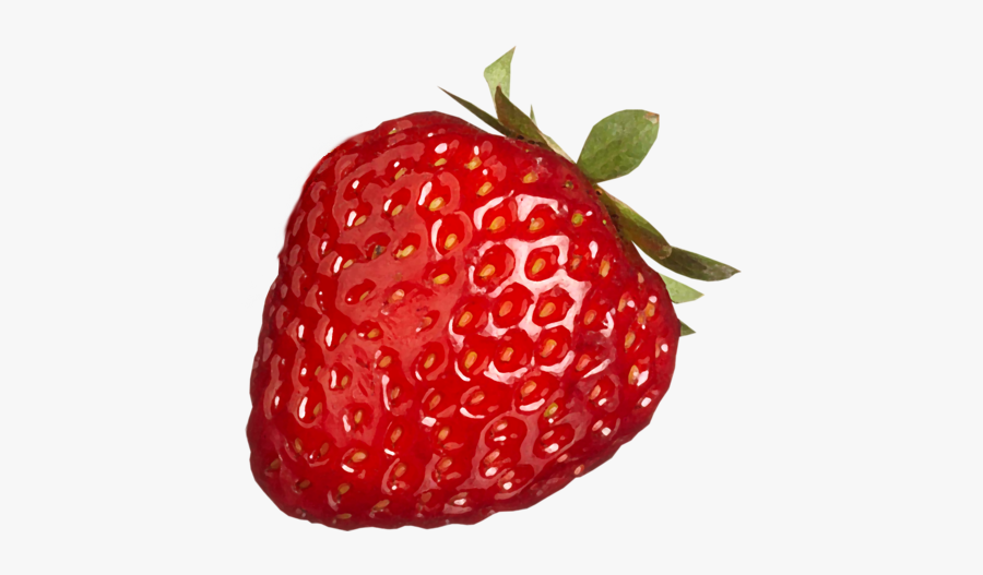 Strawberry Clip Art - Strawberry With Red Background, Transparent Clipart