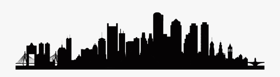 Boston Skyline Wall Decal - Boston Skyline Silhouette Png, Transparent Clipart