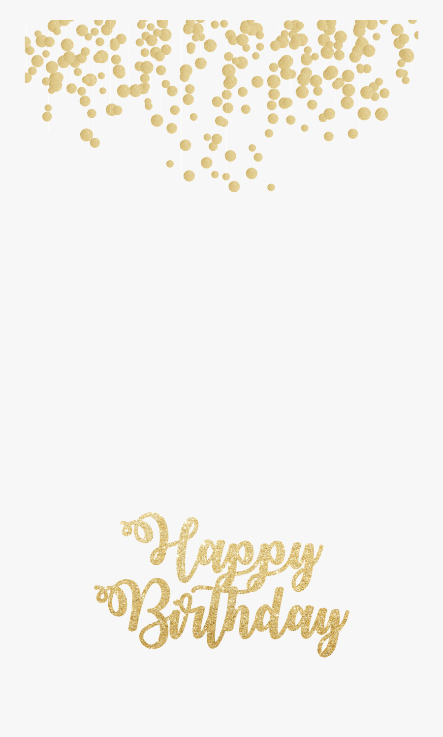Transparent Gold Sparkle Clipart - Snapchat Birthday Filter Png, Transparent Clipart