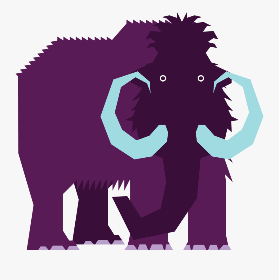 A Woolly Mammoth - Illustration, Transparent Clipart