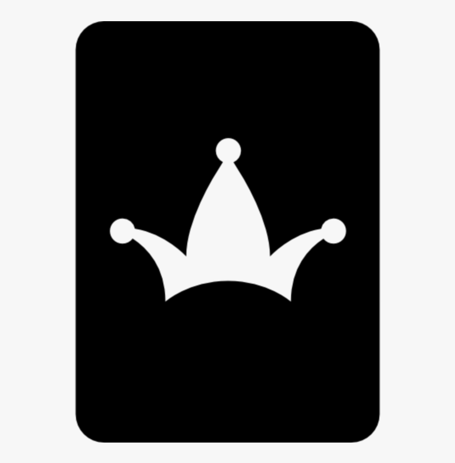 #mq #black #crown #card #joker - Joker Hat Black Background, Transparent Clipart